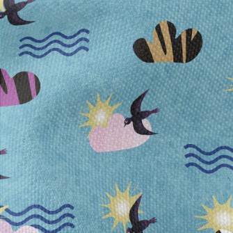 Art Illustration Bird Waterproof Canvas