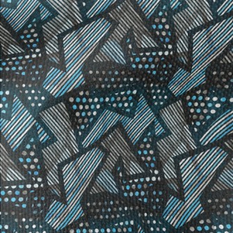 Shiny Geometric Pattern Waterproof Canvas