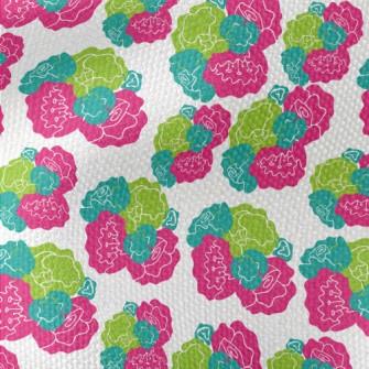 Stitching Color Block Flowers Waterproof Canvas