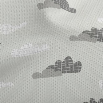 Simple Lattice Clouds Athletic Mesh Flat Back