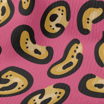 Bright Irregular Leopard Print Terry