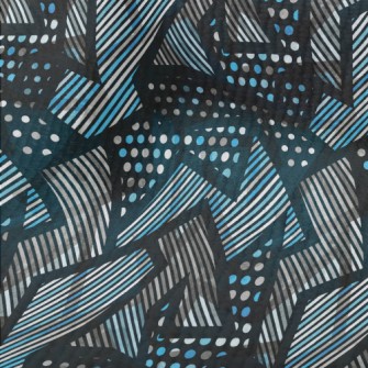 Shiny Geometric Pattern Terry