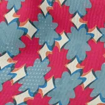 Stitching Irregular Color Bloc Terry