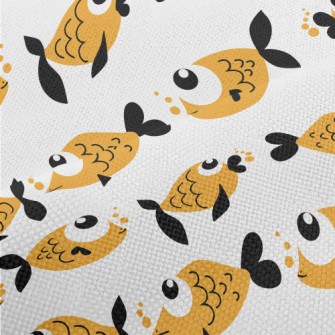 Super Cute Big Eye Goldfish Performance Linen