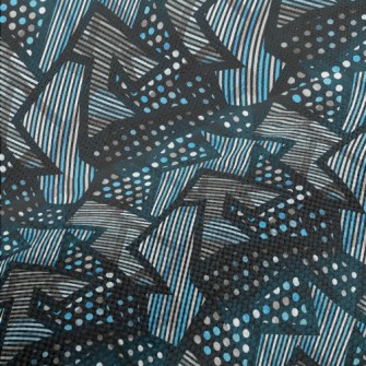 Shiny Geometric Pattern Performance Linen