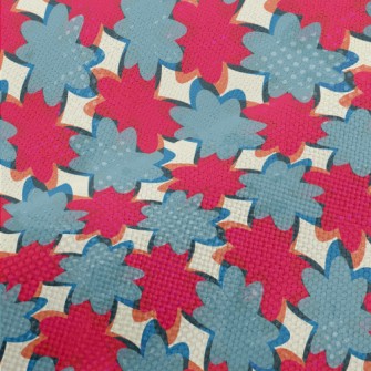 Stitching Irregular Color Bloc Performance Linen