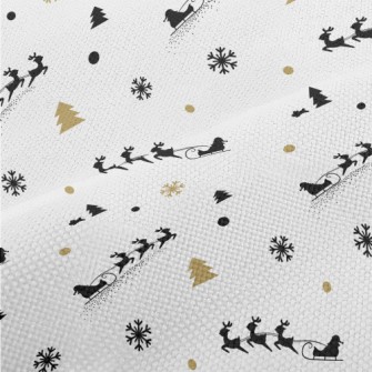 Reindeer And Santa Claus Performance Linen