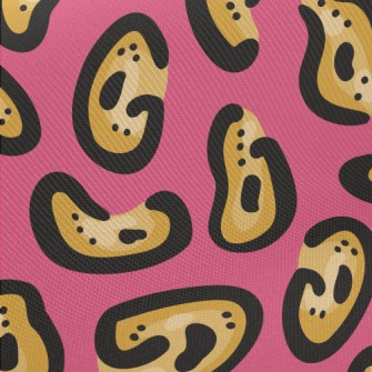 Bright Irregular Leopard Print Twill