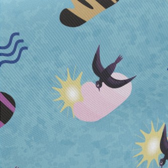 Art Illustration Bird Twill
