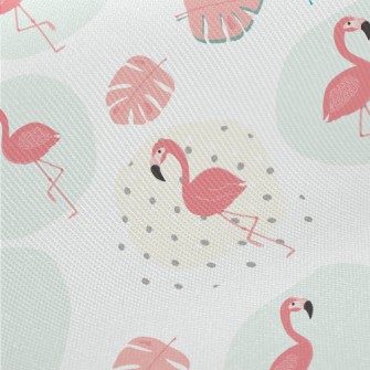 Flamingo Standing On One Leg Twill