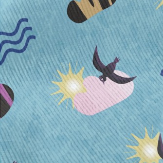 Art Illustration Bird Standard Corduroy