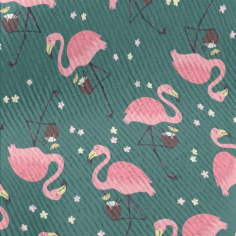 Flamingo Loves Coconut Juice Standard Corduroy