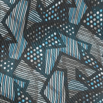 Shiny Geometric Pattern Standard Corduroy