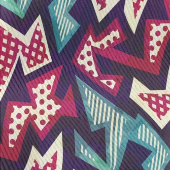 Irregular Geometric Pattern Of Standard Corduroy