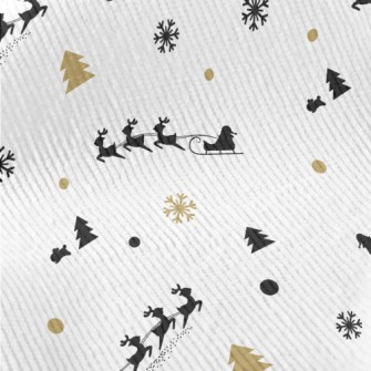 Reindeer And Santa Claus Standard Corduroy