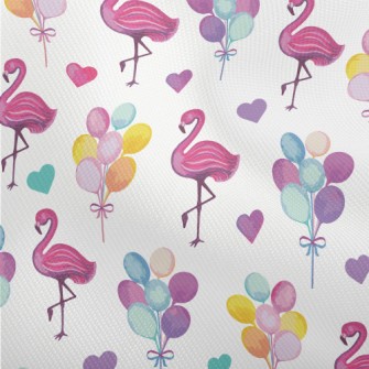 Watercolor Flamingo Balloon Dobby