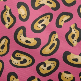 Bright Irregular Leopard Print Dobby