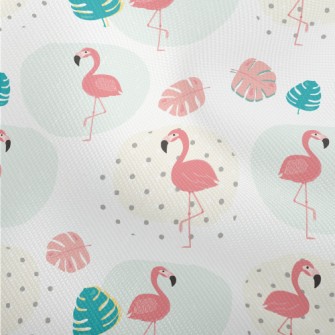 Flamingo Standing On One Leg Dobby