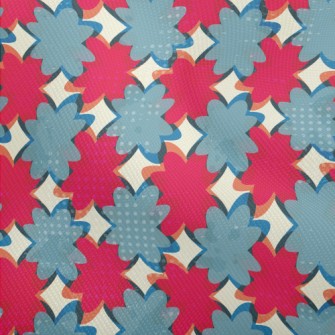 Stitching Irregular Color Bloc Dobby