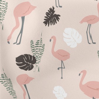 Pink Flamingo Stretch Ponte