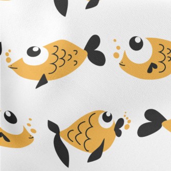 Super Cute Big Eye Goldfish Stretch Ponte