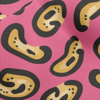 Bright Irregular Leopard Print Micro Fleece
