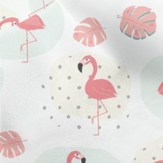 Flamingo Standing On One Leg Micro Fleece