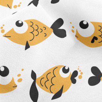 Super Cute Big Eye Goldfish Micro Fleece