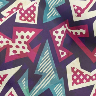 Irregular Geometric Pattern Of Micro Fleece