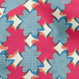 Stitching Irregular Color Bloc Micro Fleece