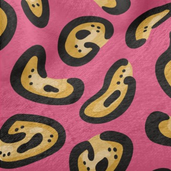 Bright Irregular Leopard Print Minky