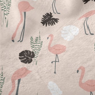 Pink Flamingo Minky
