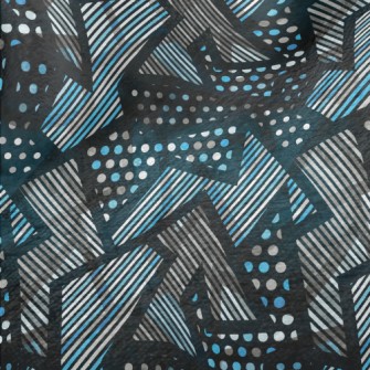 Shiny Geometric Pattern Minky