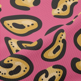 Bright Irregular Leopard Print Piqué