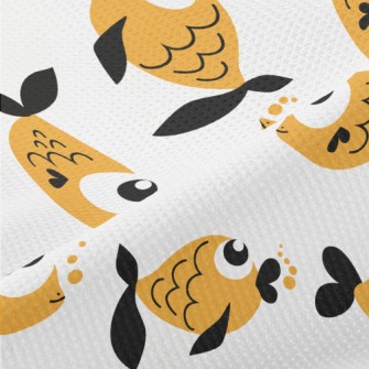 Super Cute Big Eye Goldfish Piqué