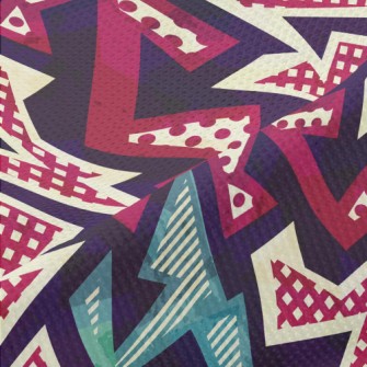 Irregular Geometric Pattern Of Piqué
