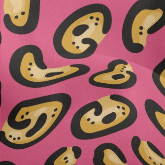 Bright Irregular Leopard Print Lightweight Performance Linen