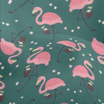 Flamingo Loves Coconut Juice Lightweight Performance Linen