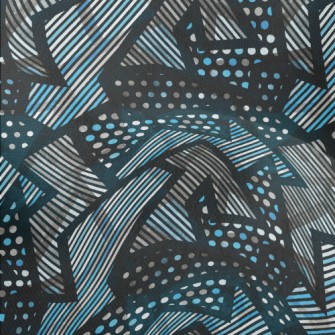 Shiny Geometric Pattern Lightweight Performance Linen