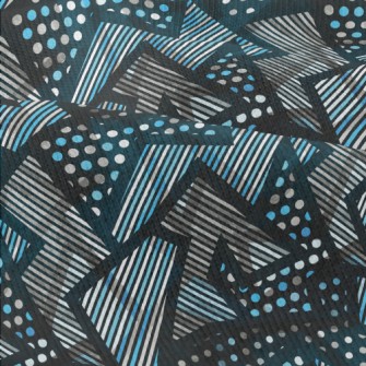 Shiny Geometric Pattern Modern Jersey
