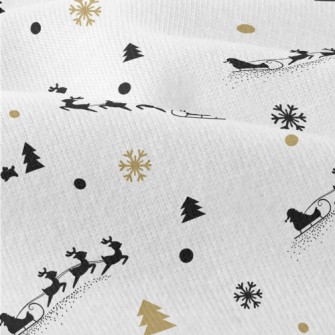 Reindeer And Santa Claus Modern Jersey