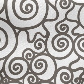 Swirls Of Varying Sizes Jersey Backed Fleece
