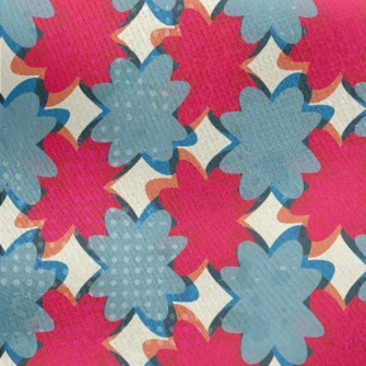 Stitching Irregular Color Bloc Jersey Backed Fleece