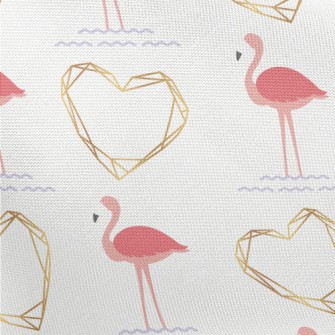 Flamingo And Love Pongee