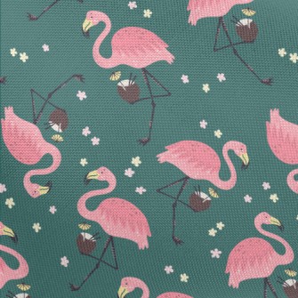 Flamingo Loves Coconut Juice Pongee