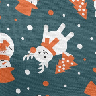 Red And White Christmas Charac Pongee