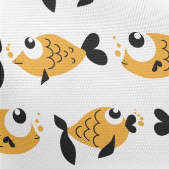 Super Cute Big Eye Goldfish Pongee