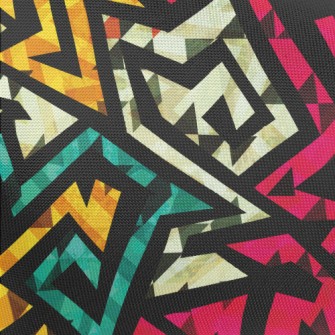 Swirl Geometry Pongee
