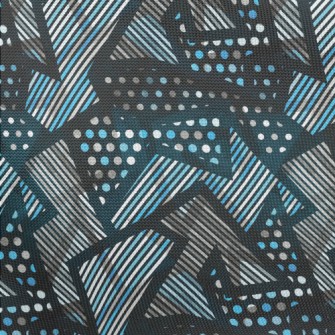 Shiny Geometric Pattern Pongee