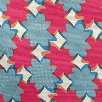 Stitching Irregular Color Bloc Pongee